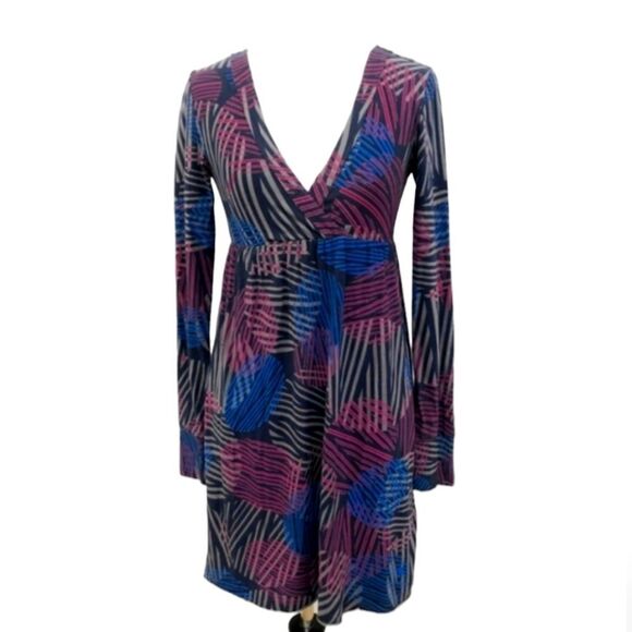 Hurley Dress Purple and Blue Deep Crossover Neckline Size S - Picture 1 of 6